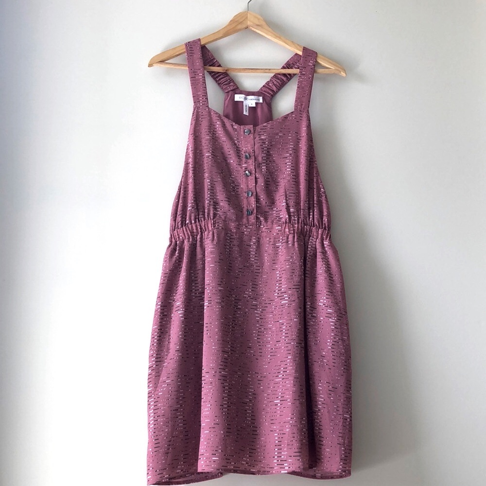BCBG racer back Dress size S Mauve Rose